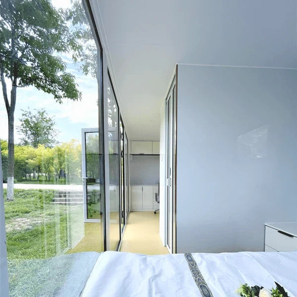 20FT Prefab Tiny House Outdoor Cabin Pod w/ Bathroom Bedroom Modern ADU Airbnb