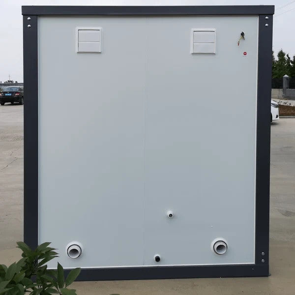 Bastone 2-Stall Portable Toilet Restroom w/ Sink Fan & Light Construction Site