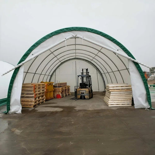 20x30x12 FT Storage Shelter 11oz PE/15oz PVC Fabric Hoop Building for RV Boat