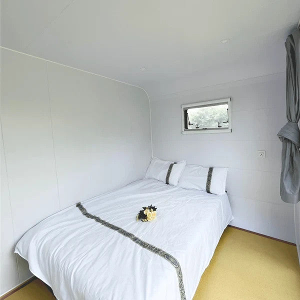 13x7x8FT Prefab Tiny House Cabin Pod Glass Bath Bedroom Modern Outdoor Home
