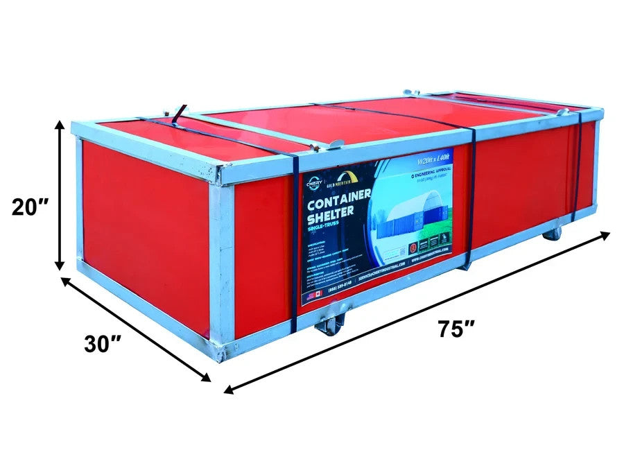 20'x40' Heavy Duty 15oz PVC Fabric Container Shelter Canopy Building Tent