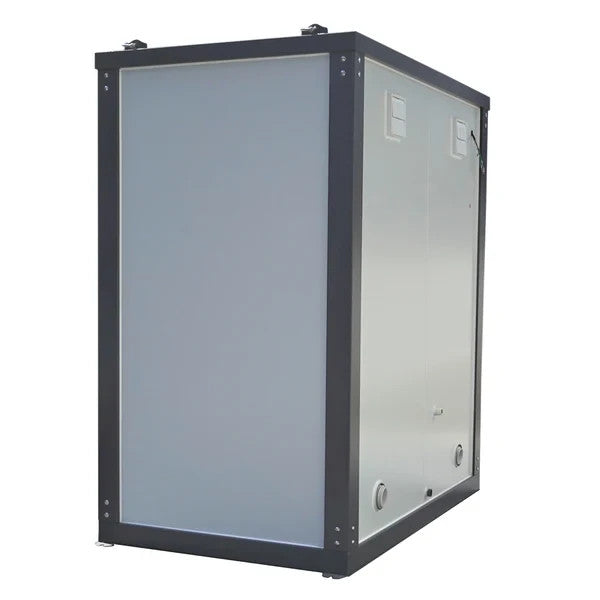 Bastone 2-Stall Portable Toilet Restroom w/ Sink Fan & Light Construction Site