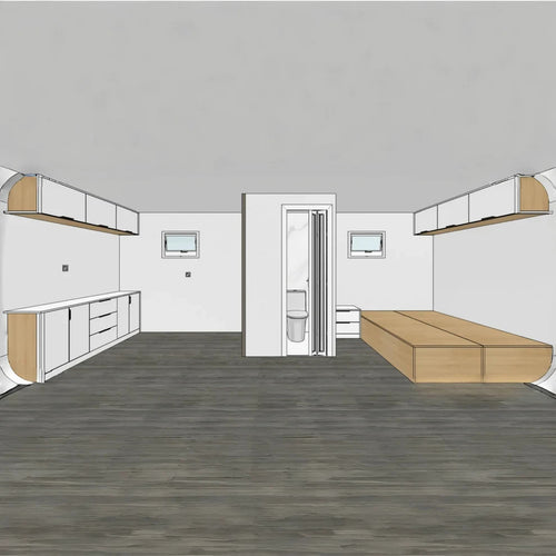 20FT Prefab Tiny House Outdoor Cabin Pod w/ Bathroom Bedroom Modern ADU Airbnb