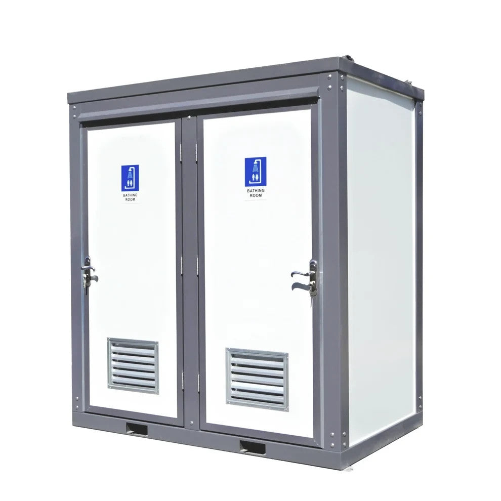Bastone Mobile Shower 2-Stall Portable Insulated Shower Room Outdoor Use