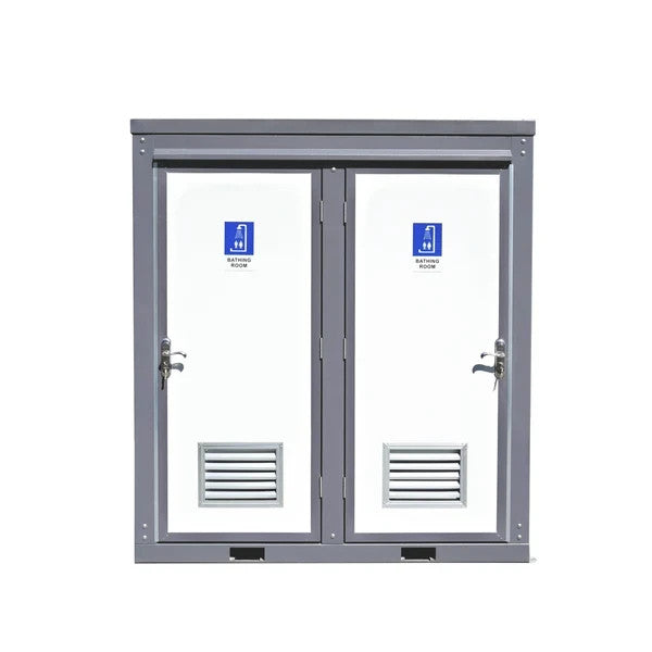 Bastone Mobile Shower 2-Stall Portable Insulated Shower Room Outdoor Use