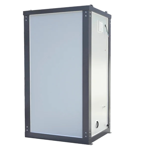 Bastone Single Stall Portable Restroom w/ Sink Flush Toilet & Vent Fan Outdoor