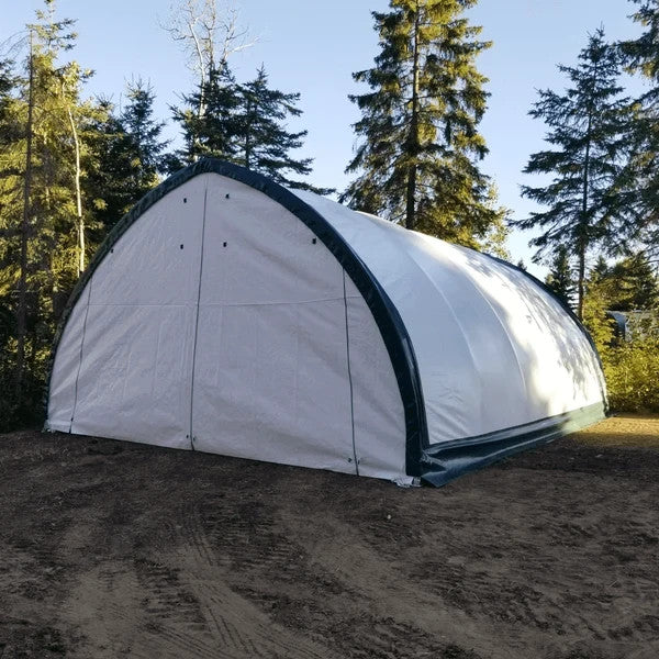 20x30x12 FT Storage Shelter 11oz PE/15oz PVC Fabric Hoop Building for RV Boat