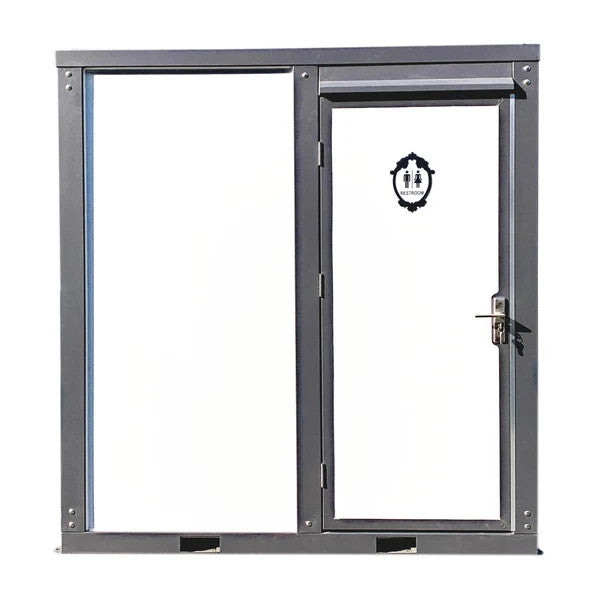 Bastone Portable Restroom W/ Shower Curtain Style for Outdoor Use| Mobile Toilet
