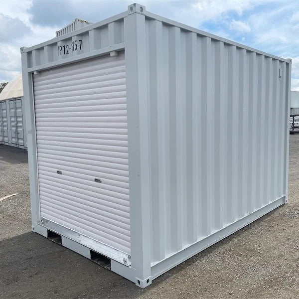12x7FT Container Storag with Roll-Up Door Portable Storage Pod Cargo-Grade Steel