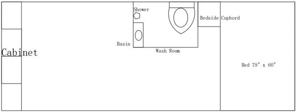20FT Prefab Tiny House Outdoor Cabin Pod w/ Bathroom Bedroom Modern ADU Airbnb