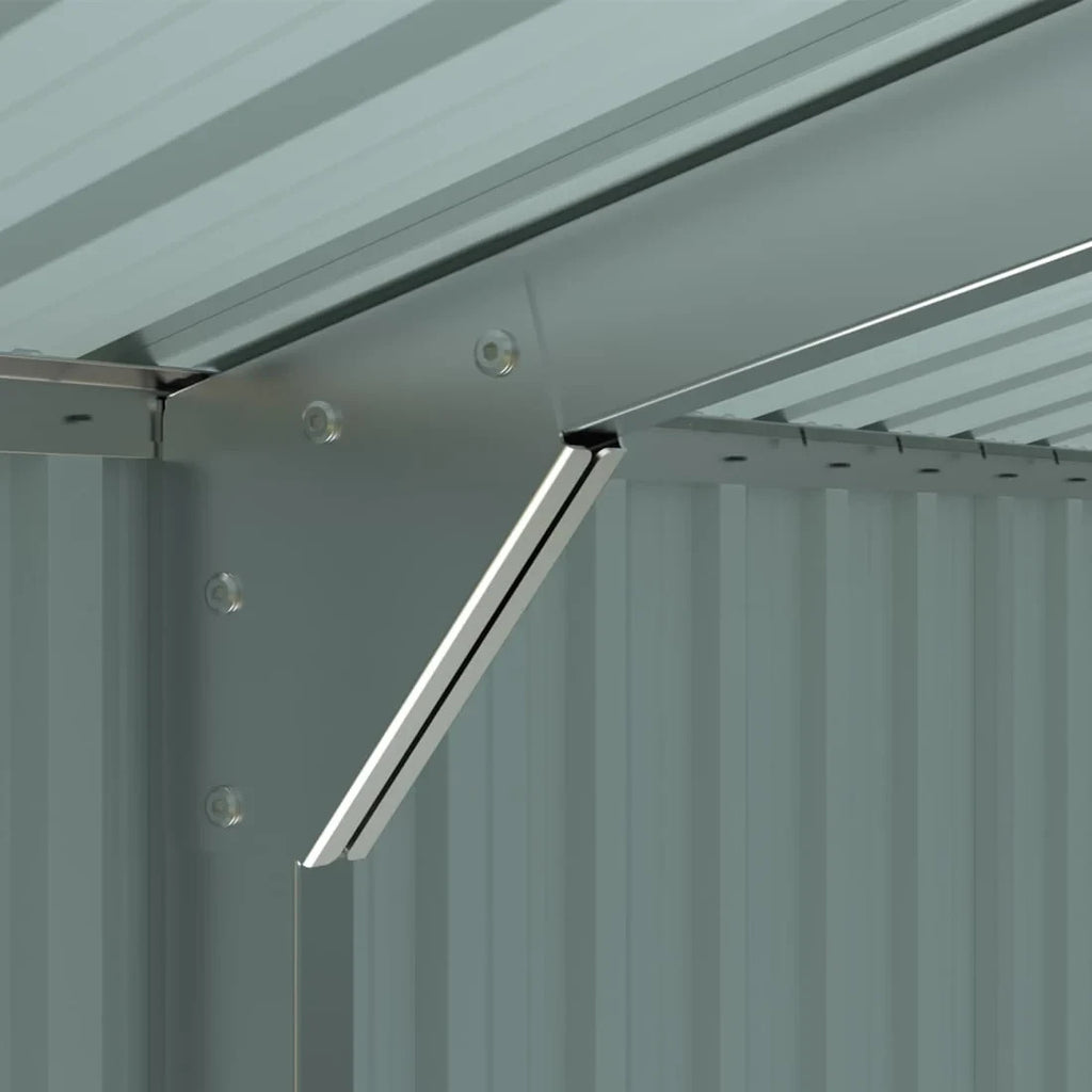 13' x 20' Heavy Duty Metal Storage Shed Steel w/ Double Front & Side Doors