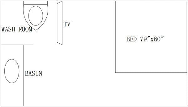 13x7x8FT Prefab Tiny House Cabin Pod Glass Bath Bedroom Modern Outdoor Home