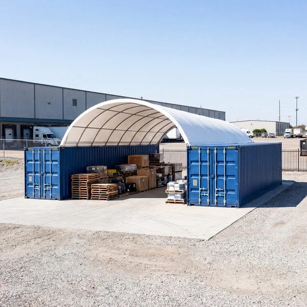 20'x40' Heavy Duty 15oz PVC Fabric Container Shelter Canopy Building Tent
