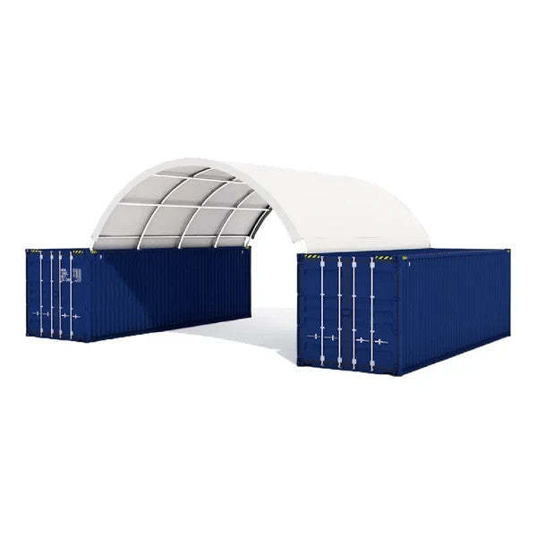20'x20'Shipping Container Canopy Shelter Kit | 18OZ PVC | Industrial Tent