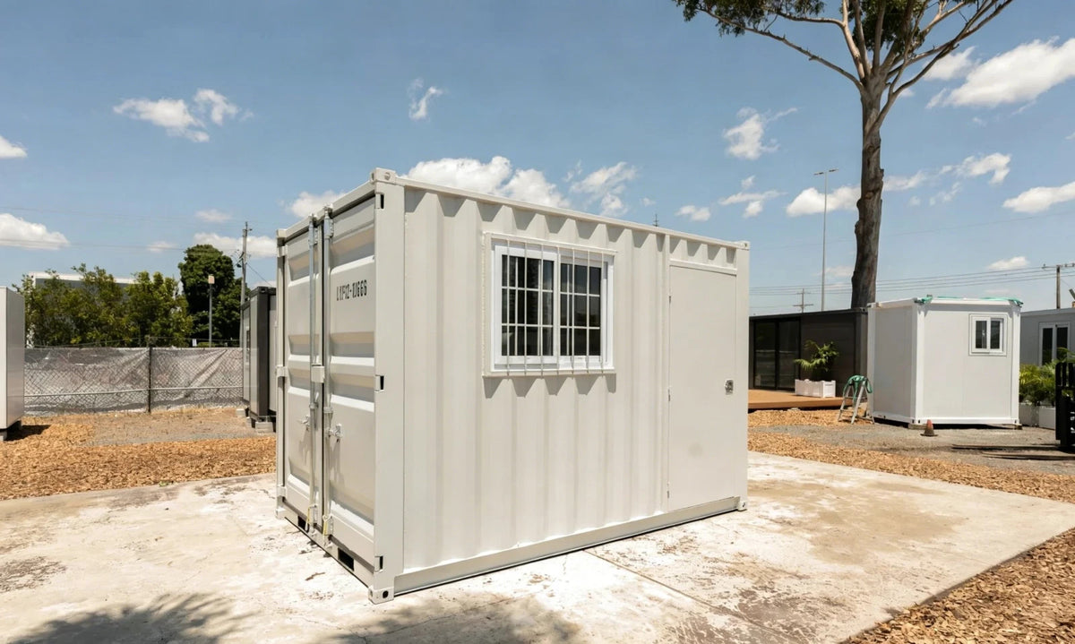 12ft Small Cubic Shipping Container Portable Home for Camping Spot & Shop