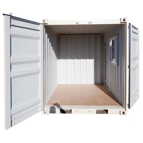 7FT Cubic Shipping Container | Lockable Door & Window | Portable Office Storage