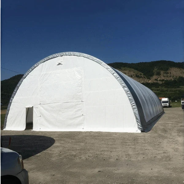 40x80x20 FT Heavy Equipment Storage Shelter 11oz PE Fabric Building