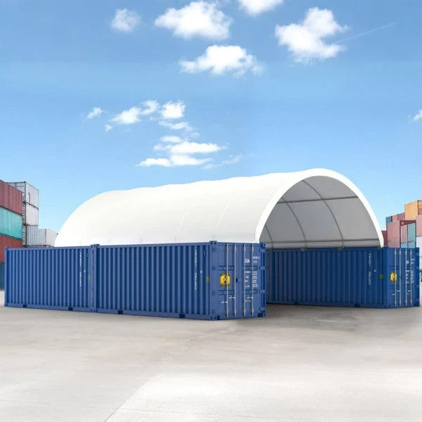 20'x40' Heavy Duty 15oz PVC Fabric Container Shelter Canopy Building Tent