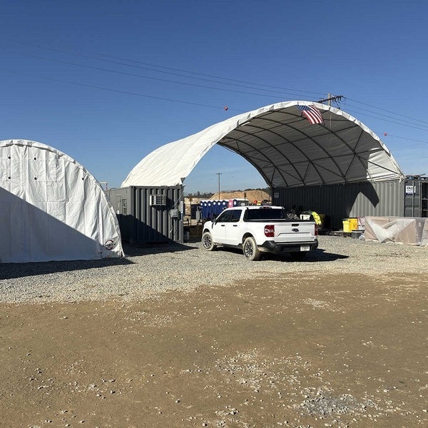20x40FT Container Shelter Canopy Building | 18OZ PVC | Easy Install