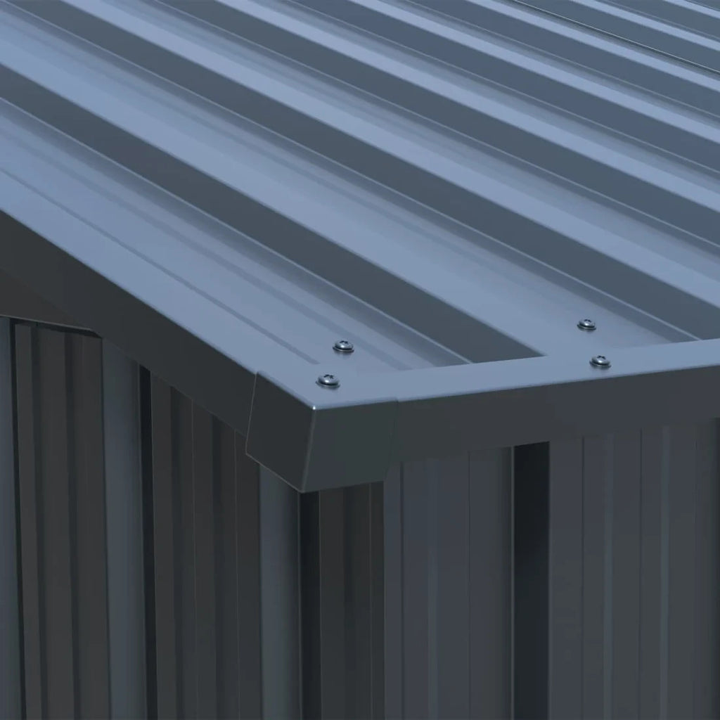 13' x 20' Heavy Duty Metal Storage Shed Steel w/ Double Front & Side Doors