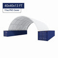 40x40x13FT Shipping Container Canopy Shelter *11oz PE* Industrial Storage