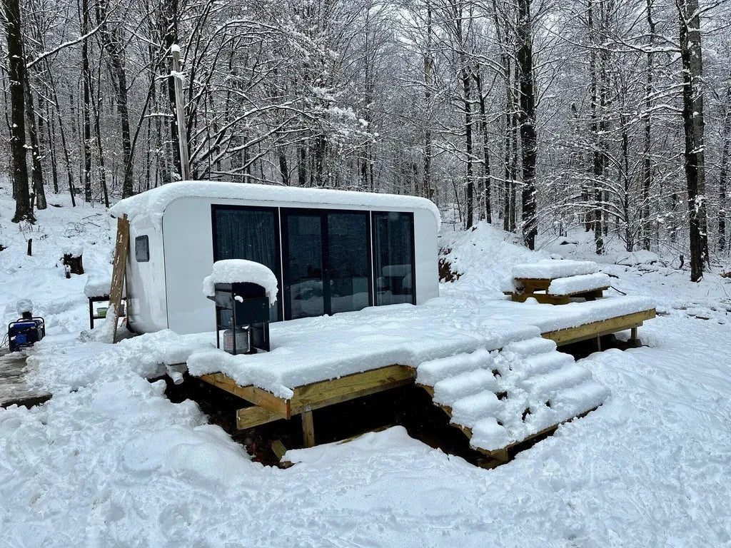 20FT Prefab Tiny House Outdoor Cabin Pod w/ Bathroom Bedroom Modern ADU Airbnb