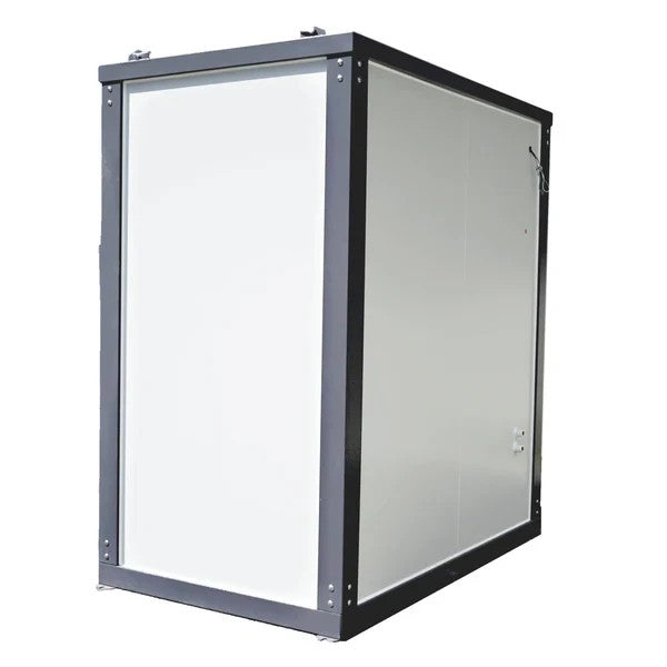 Bastone Portable Shower Room w/ Vanity, Mirror Cabinet, Window, Lights & Fan
