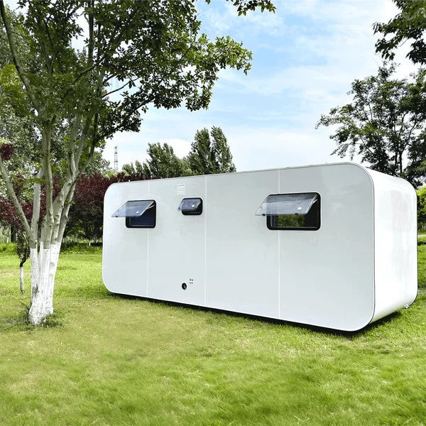 20FT Prefab Tiny House Outdoor Cabin Pod w/ Bathroom Bedroom Modern ADU Airbnb