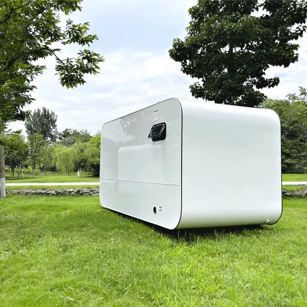 13x7x8FT Prefab Tiny House Cabin Pod Glass Bath Bedroom Modern Outdoor Home
