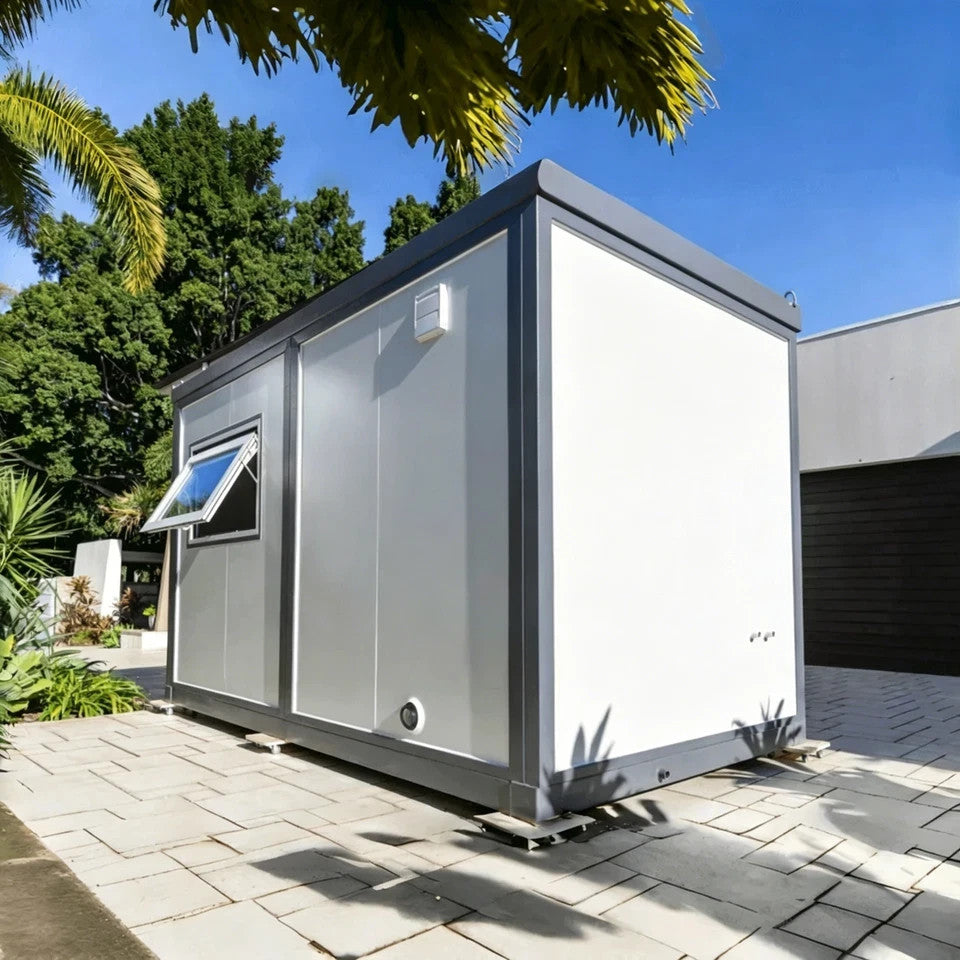 Bastone 13x7FT Mobile Prefab Office Cabin with Bathroom & Bedroom Portable House