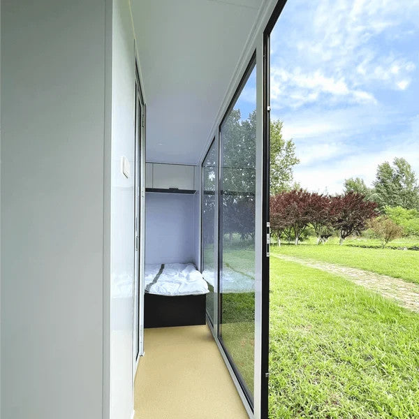 20FT Prefab Tiny House Outdoor Cabin Pod w/ Bathroom Bedroom Modern ADU Airbnb