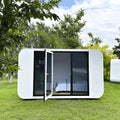 13x7x8FT Prefab Tiny House Cabin Pod Glass Bath Bedroom Modern Outdoor Home