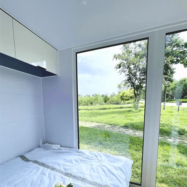 20FT Prefab Tiny House Outdoor Cabin Pod w/ Bathroom Bedroom Modern ADU Airbnb