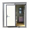 Bastone Portable Restroom W/ Shower Curtain Style for Outdoor Use| Mobile Toilet