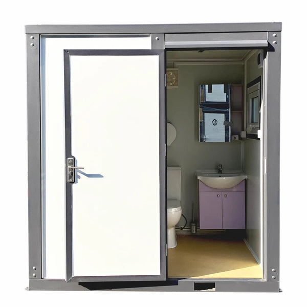 Bastone Portable Restroom W/ Shower Curtain Style for Outdoor Use| Mobile Toilet