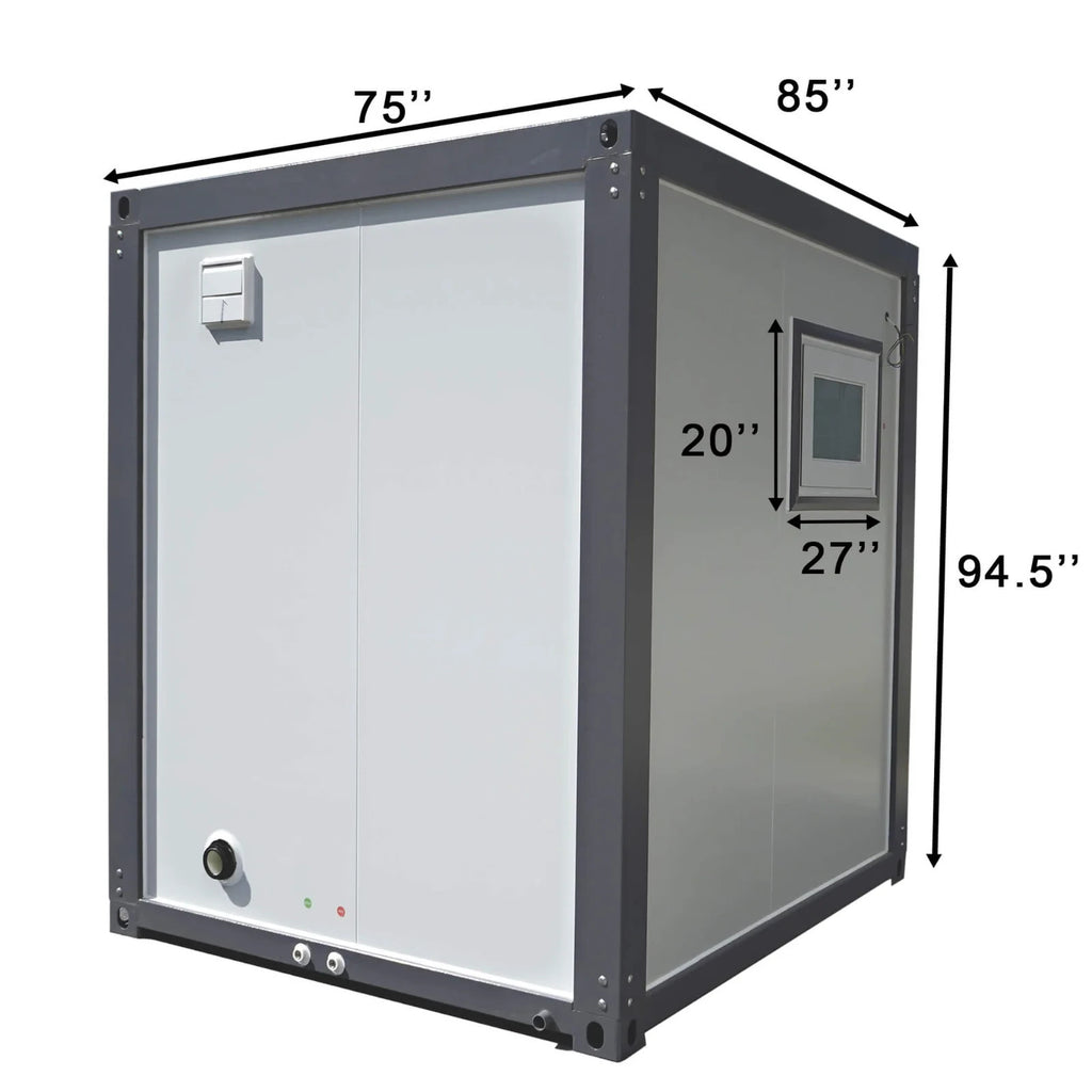 Bastone Portable Private Toilet Stall w/ Sink Vent & Shower Restroom 85x75x94.5